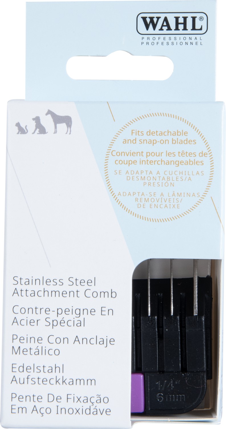 Wahl Animal Edelstahl-Aufsteckkamm 6 mm 