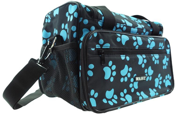  Wahl Animal Paw Print Bag Schwarz und Blau 